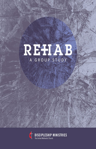 Rehab: A Group Study book cover - purple texture background